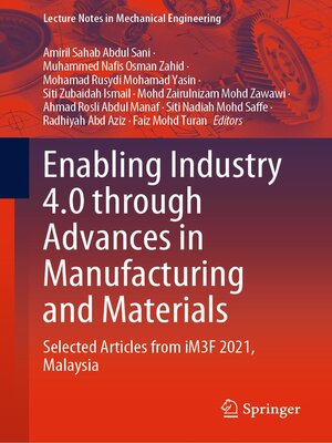 cover image of Enabling Industry 4.0 through Advances in Manufacturing and Materials